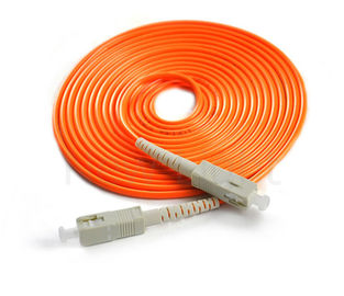 SC/PC - SC/PC 광섬유 접속 코드 단순한 단일 모드 주황색 케이블 50/125 PVC 물자