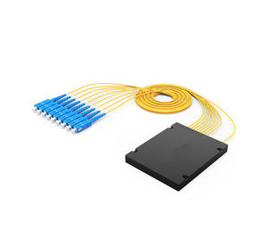 FTTH 1 x 8/32 광학적인 PLC 쪼개는 도구 단위 SC PC 연결관 WDM/CWDM 단일 모드