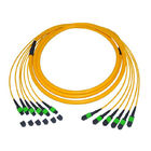 단일 모드 9/125 광섬유 접속 코드 케이블 12 섬유 간선 MTP/MPO Pvc