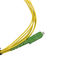 단일 모드 심플렉스 2.0mm 광섬유 접속 코드 SC APC 녹색 연결관