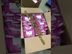 PVC 물질 광섬유 패치 케이블 10m 길이 LC DX MM 2.0 지름