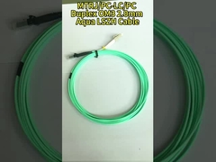 SC - SC 멀티 모드 광섬유 패치 코드 듀플렉스 빨간 / 검은 부트 OM4 50/125