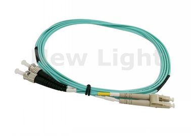 LC ST 50/125 다중 상태 이중 섬유 접속 코드 PVC 케이블 UPC 폴란드인 연결관