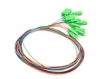 12 색깔 0.9mm SC/APC 연결관 단일 모드 섬유 광학적인 떠꺼머리