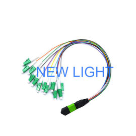 PVC / LSZH 물질 MPO MTP 케이블, 맞춘 길이 광섬유 패치 코드
