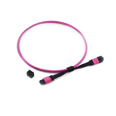 주문 12 섬유 MPO MTP 패치 코드 저삽입 손실 OM3 PVC 3.0 밀리미터 OM4 50 / 125 online manufacture