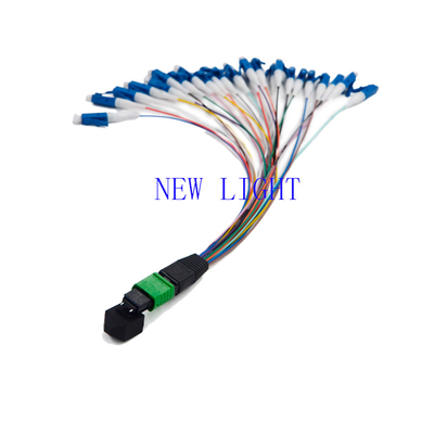 주문 저삽입 손실 MPO 광섬유 케이블 SM 0.9 밀리미터 지름 12 색 online manufacture