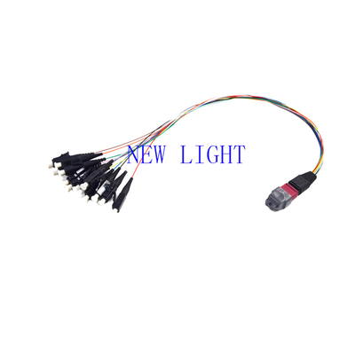 주문 데이타 센터 MPO 케이블 조립 저삽입 손실 OM3 PVC 3.0 밀리미터 지름 online manufacture