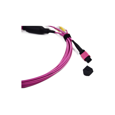 주문 LC 섬유 케이블 0.9 밀리미터 팬아웃 패치 케이블에 대한 MM / SM 10 GB OM3 MPO online manufacture