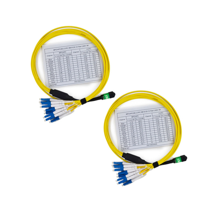 주문 낮은 삽입 손실 3.0mm 직경 12 심 MTP-LC 프리터미네이션 케이블 (루즈 튜브) online manufacture