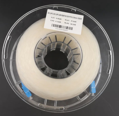 주문 15m 광섬유 패치 코드 0.9mm 실내 심플렉스 OS2 SC LC 보이지 않는 online manufacture