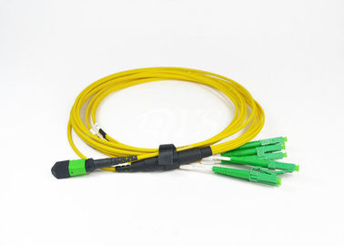 주문 CATV를 위한 LC 헝겊 조각 간선 케이블에 녹색 MPO MTP 케이블 8 핵심 광섬유 MPO online manufacture