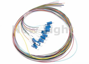 주문 LC/UPC SM 12 핵심 단일 모드 광학 섬유 케이블 색으로 구분하는 광섬유 떠꺼머리 online manufacture