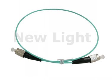 주문 OM3 50/125 심플렉스 FC-FC 광섬유 패치 케이블 0.5m 녹색 광섬유 케이블 online manufacture