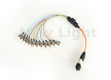 주문 기억 장소 영역 네트워크/데이터 센터를 위한 다채로운 단일 모드 12 핵심 MPO MTP 케이블 online manufacture