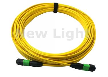 주문 노란 MPO MTP 케이블은 MPO 케이블에 APC < 0.3dB 3 핵심 미터 12/24 MPO를 응어리를 뺍니다 online manufacture