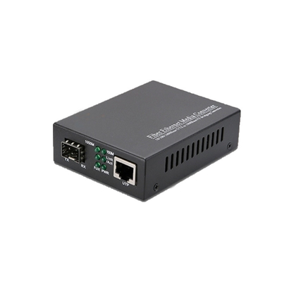 주문 10/100/1000M 미디어 변환기 단일 모드 LC 광섬유 송신기 SFP online manufacture