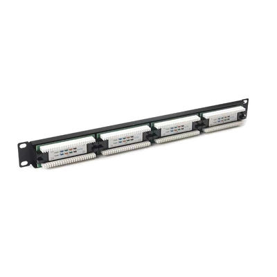 주문 24포트 랙 마운트형 RJ45 이더넷 패치 패널, Cat5e ~ Cat7 케이블 호환 online manufacture