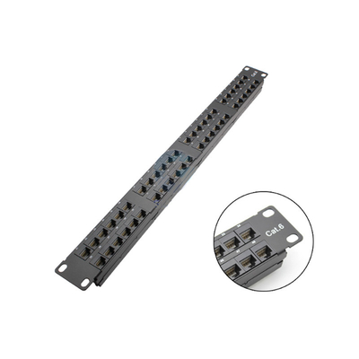 주문 유연한 케이블 관리 1U 네트워크 패치 패널 랙 장착 가능한 금속 설계 online manufacture