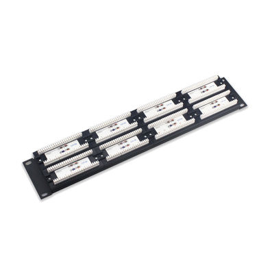 주문 RoHS 인증 차폐형 24포트 RJ45 이더넷 패치 패널 (케이블 관리 포함) online manufacture