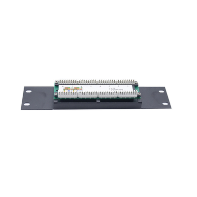 주문 케이블 관리와 함께 검은색 1U 2U 금속 사전 종료 된 이더넷 패치 패널 online manufacture