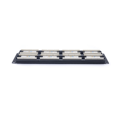 주문 1U 2U 케이블 관리 이더넷 패치 패널 크론 IDC 종료 블랙 메탈 패널 online manufacture