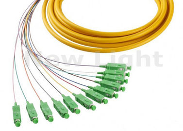 주문 1 미터 광섬유 점퍼 케이블 SM 단순한 SC APC 12 핵심 팬-아웃 광섬유 떠꺼머리 online manufacture