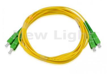 주문 FTTH SC APC 접속 코드, 2.0mm/3.0mm 단일 모드 쌍신회로 광학 섬유 케이블 online manufacture