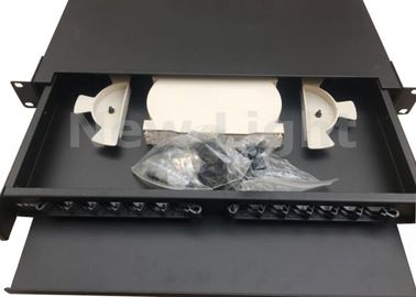 주문 19 인치 잡아당기기 유형 광섬유 분포 프레임 12 항구 선반 산 섬유 패치 패널 online manufacture