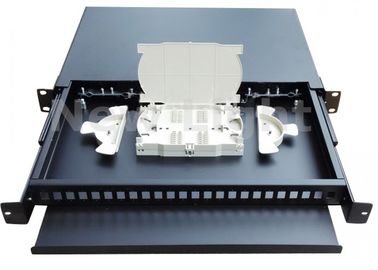 주문 실내 19 인치 광섬유 분포 프레임 잡아당기기 유형 24 항구 패치 패널 선반 산 online manufacture