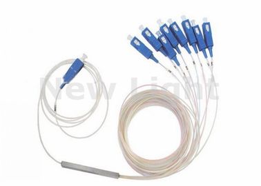 주문 SC UPC 1X8 PLC 단일 모드 광섬유 연결기 쪼개는 도구 FTTH를 위한 강철 관 유형 online manufacture
