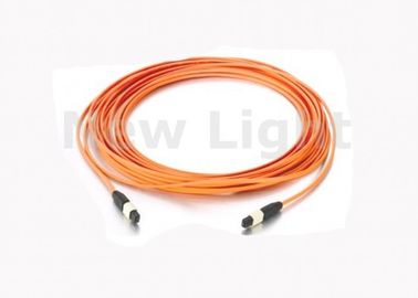 주문 12 핵심 다중 상태 MPO MTP 케이블 50/125 5는 3.0mm 소형 원 LSZH 광학 섬유 케이블을 미터로 잽니다 online manufacture