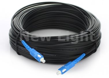 주문 100M SC 옥외를 위한 단순한 FTTH 광섬유 점퍼 케이블 싱글모드 심플렉스 G657A online manufacture