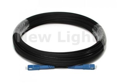 주문 10M SC SM 단순한 섬유 접속 코드, 까만 색깔 FTTH 광학 섬유 케이블 online manufacture