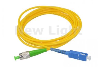 주문 FC APC/SC UPC 3m 광학 섬유 케이블은 네트워크를 위해, 단일 모드 섬유 헝겊 조각 케이블을 답니다 online manufacture
