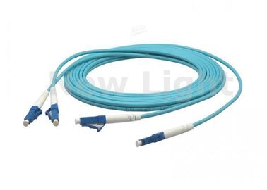 주문 LC 광학 섬유 케이블, 파란 이중 단일 모드 OM3 광학 섬유 케이블에 3M LC online manufacture