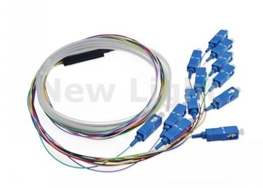 주문 자료전송 네트워크를 위한 SC UPC 광섬유 점퍼 케이블 12 핵심 섬유 Pigail 0.9mm online manufacture