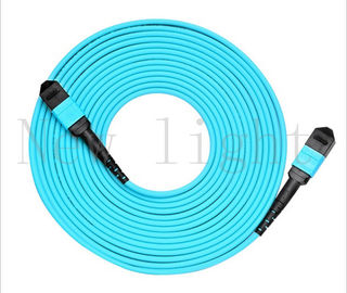 주문 파란 색깔 MPO - MPO 섬유 케이블 광섬유 접속 코드 PVC/LSZH 다 형태 online manufacture