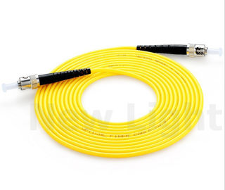 주문 ST - ST 단일 모드 SX 광섬유 접속 코드 황색 PVC/LSZH 2.0 헝겊 조각 케이블 online manufacture