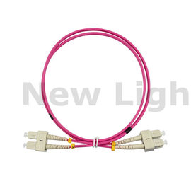 주문 SC 3 미터 - 클립 OM4 케이블을 가진 SC 다중 상태 섬유 광 케이블 접속 코드 쌍신회로 online manufacture