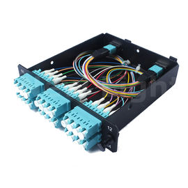 주문 1U 배급 상자 MPO 카세트 단위 남성 - LC 24 핵심 알루미늄 물자 online manufacture
