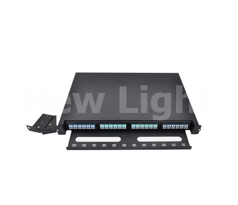 주문 FTTH 네트워크용 MPO 카세트가 포함된 96코어 스테인리스 스틸 19인치 광섬유 분배함 online manufacture