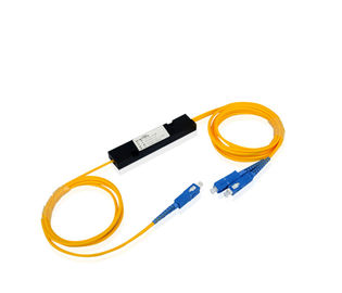 주문 단일 모드 1 x 2 광섬유 쪼개는 도구 SC/UPC PLC CATV/FTTX 시스템 응용 online manufacture