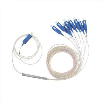 주문 1x8 포트 구성 광섬유 스플리터 1260-1650nm 운영 파장 및 FTTH / CATV용 철강 튜브 유형 online manufacture