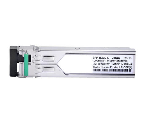 주문 1.25G SFP 광섬유 송수신 모듈 20km 거리와 낮은 전력 분산 online manufacture