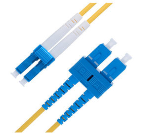 주문 쌍신회로 SC 단일 모드 섬유 헝겊 조각 케이블에 LC 9개 Ft 2.0 Mm OS1 시리즈 online manufacture