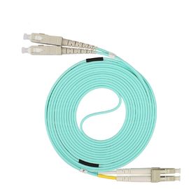 주문 LC - SC 섬유 헝겊 조각은 다 형태 10 미터 LSZH 재킷 50/125에 Um 케이블을 답니다 online manufacture