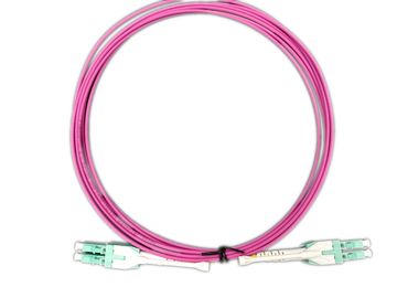주문 LC unitboot OM4 마젠타색 케이블 쌍신회로 광섬유 접속 코드 50/125 당기는 유형 online manufacture