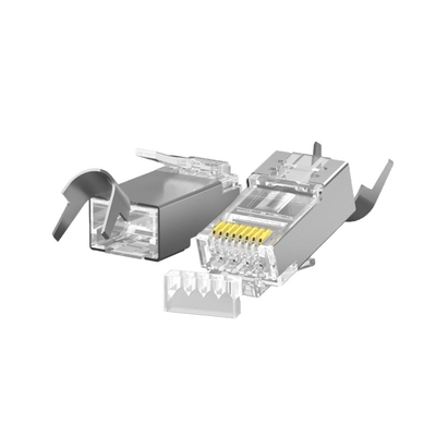 주문 고속 CAT7 보호 연결 장치 / 금속 부트 - 플럭 테스트, 낮은 지연 online manufacture