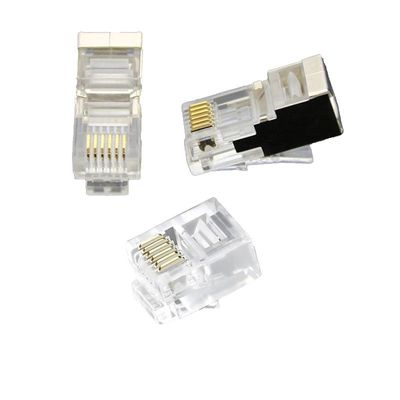 주문 CAT6 네트워크용 250MHz 대역폭의 투명 디자인 플루크 테스트 RJ45 커넥터 online manufacture